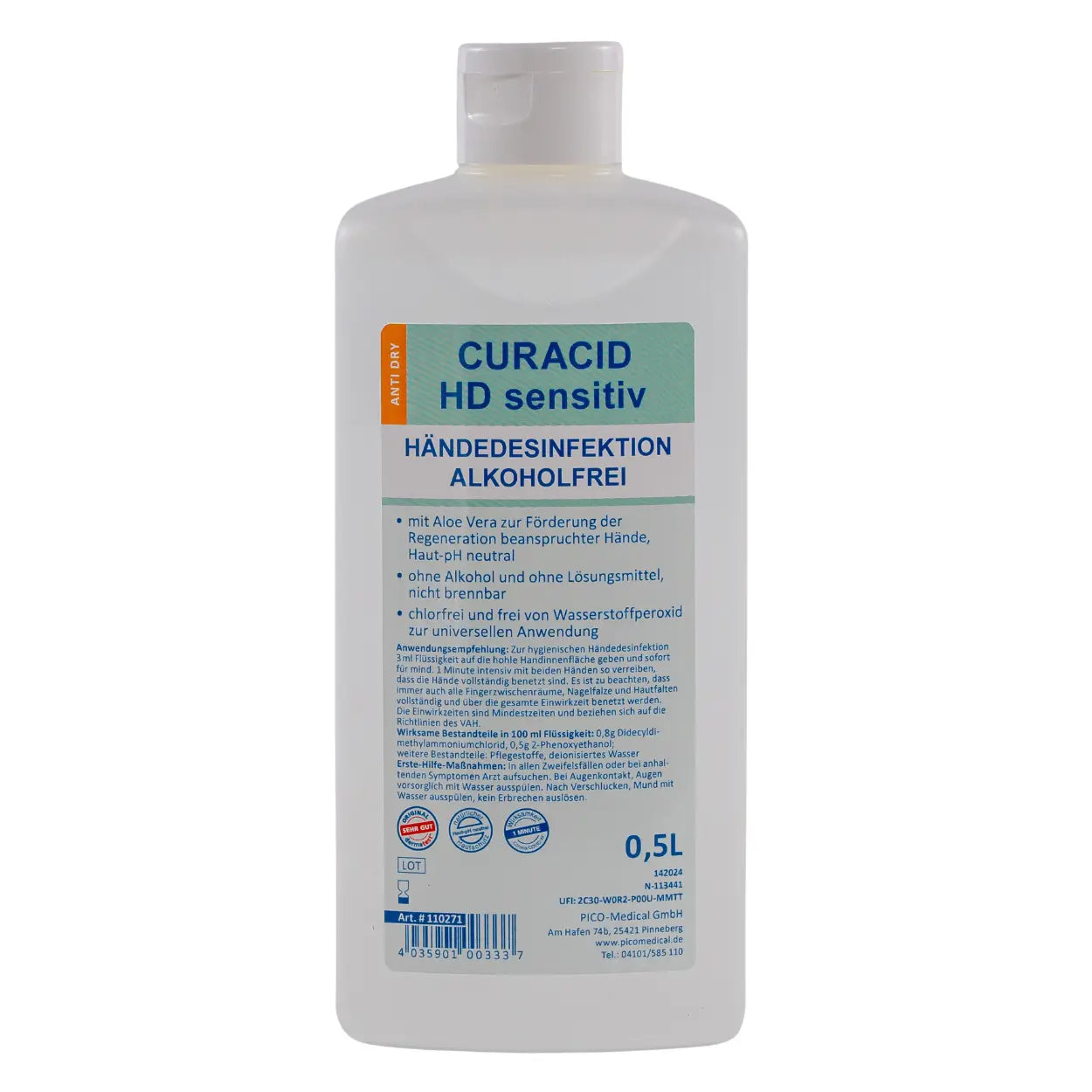 Curacid Desinfektion frontal