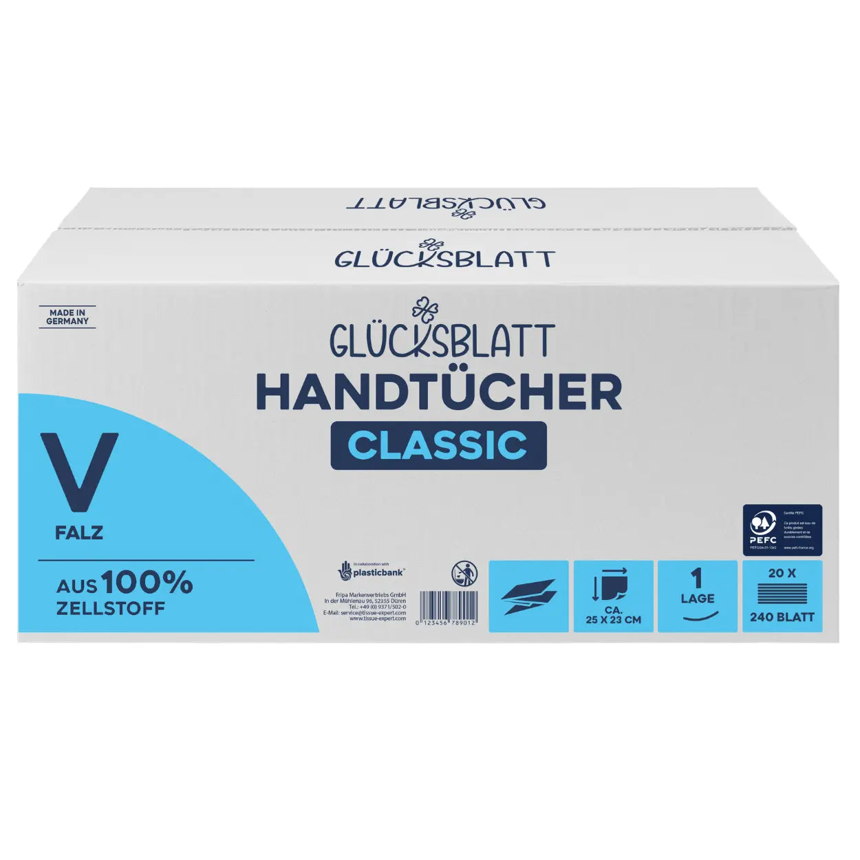 Glücksblatt Handtücher Classic, 1-lagig