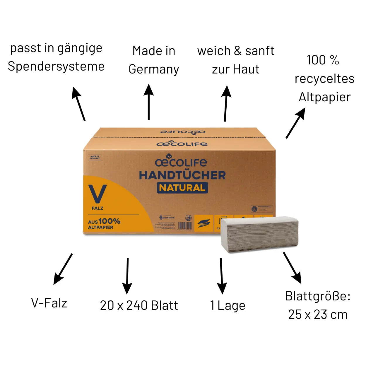 oecolife Handtücher Natural
