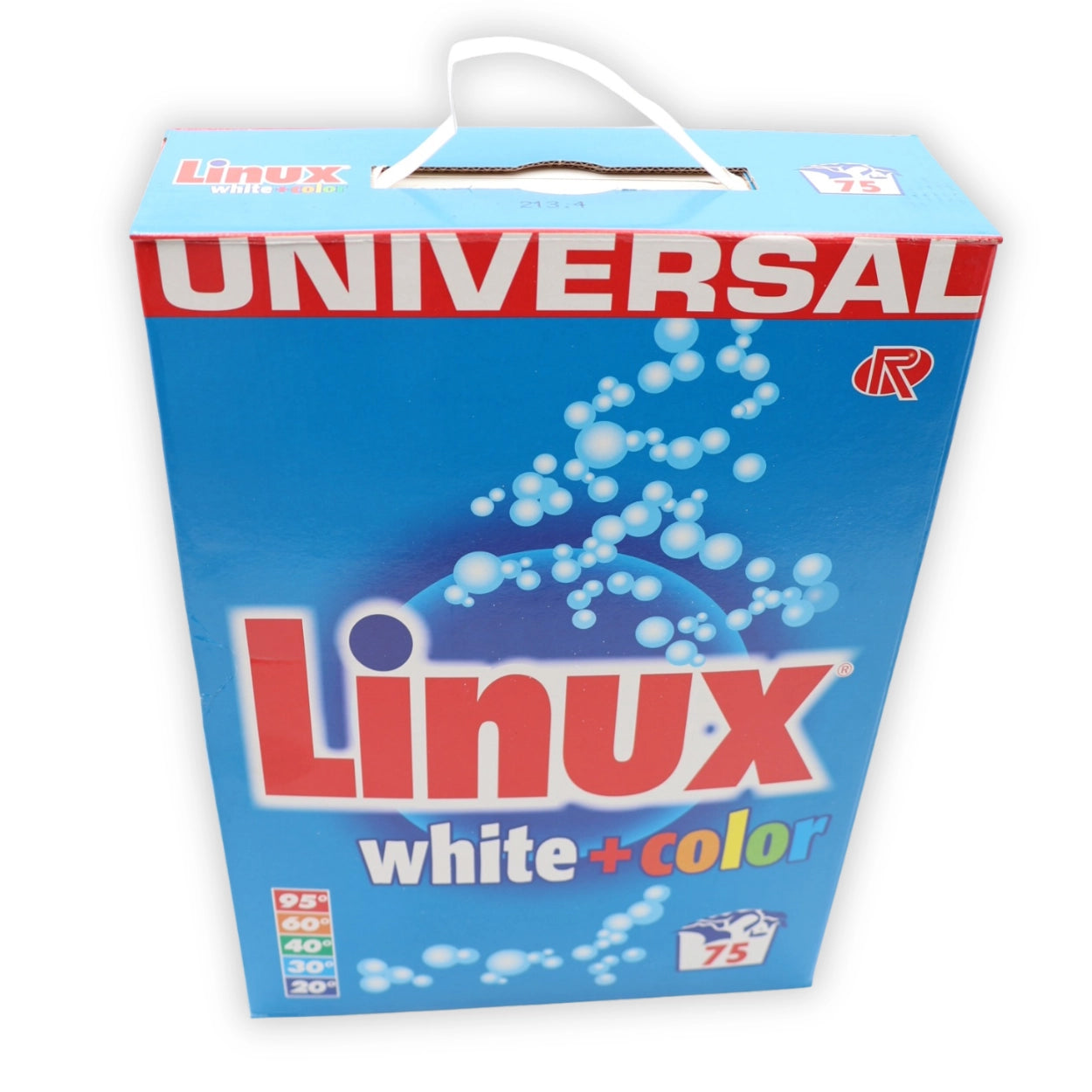 Linux White + Color Universalwaschmittel in der 4,875 kg Tragepackung
