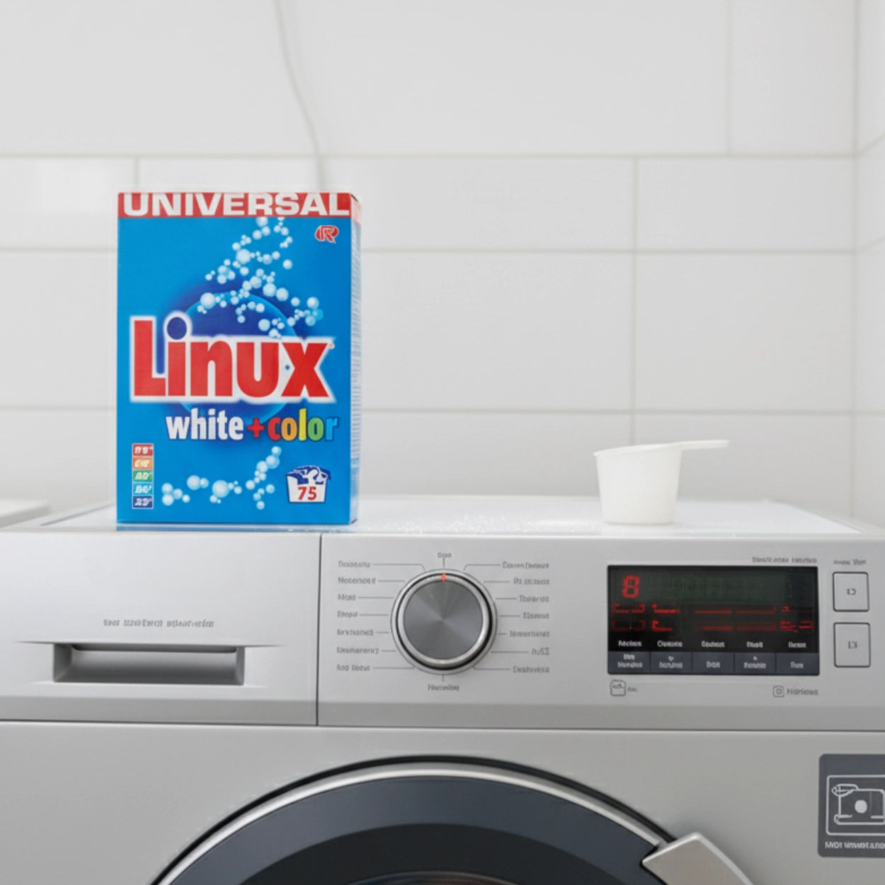Linux White + Color Universalwaschmittel in der 4,875 kg Tragepackung