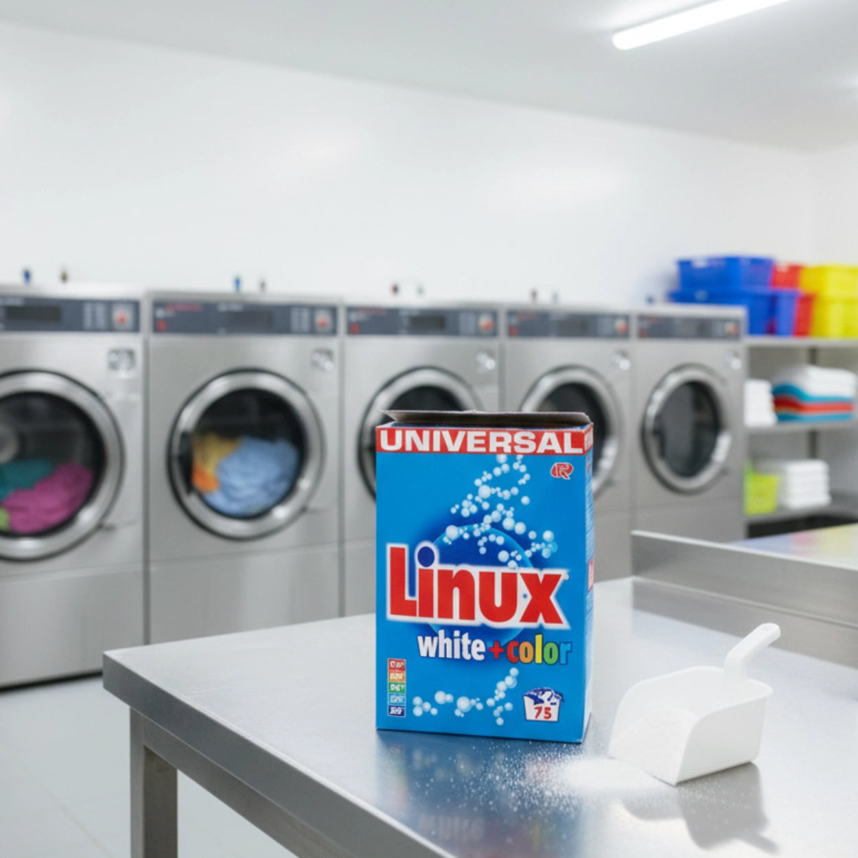 Linux White + Color Universalwaschmittel in der 4,875 kg Tragepackung