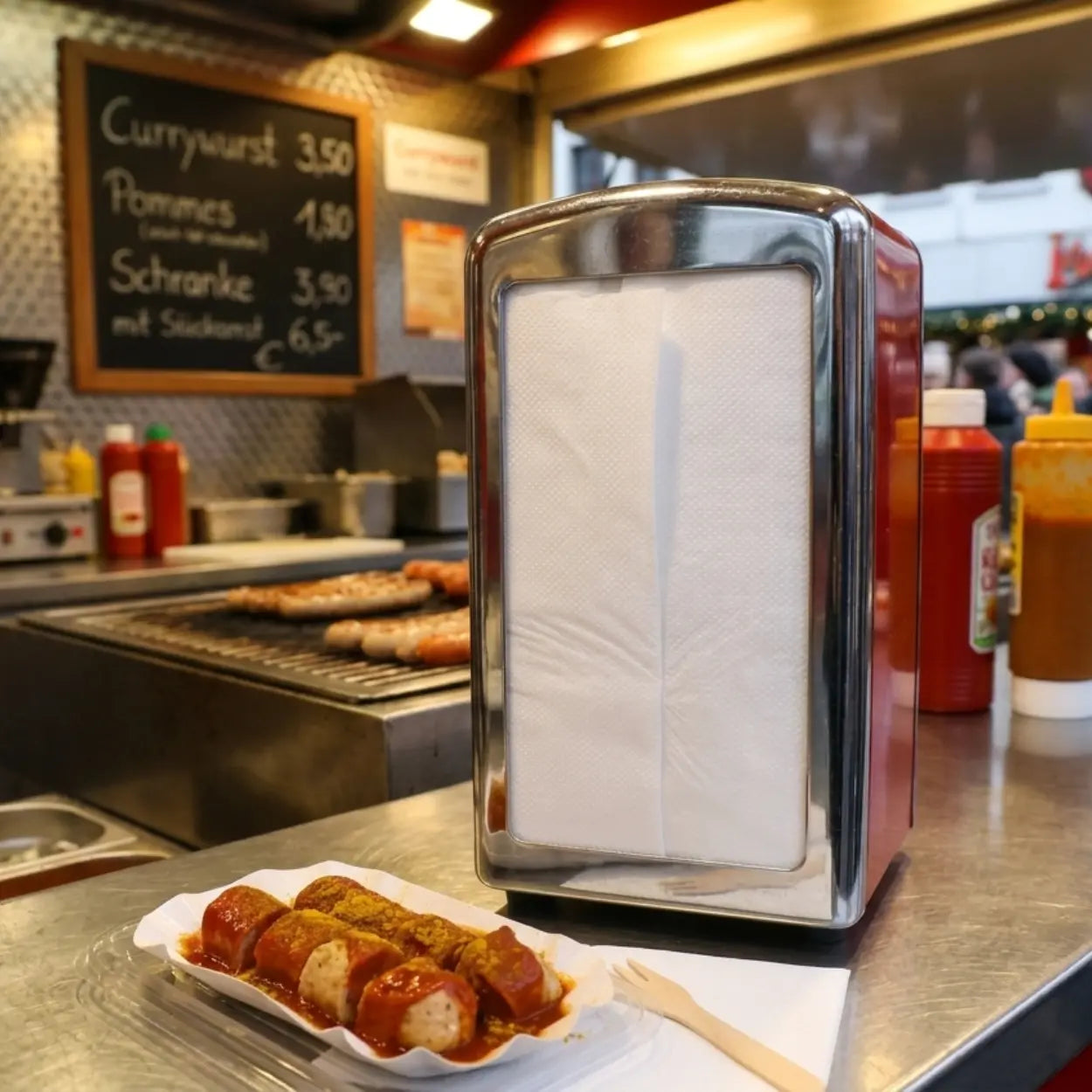 Basic Prägeservietten Karton