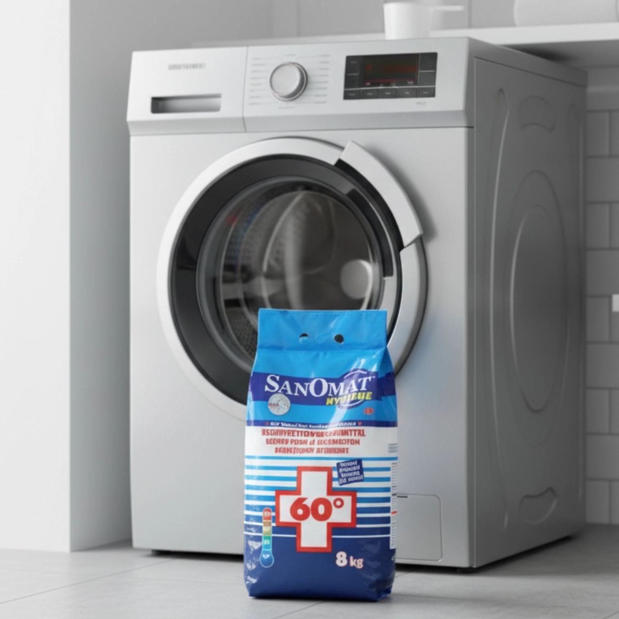 Sanomat Hygiene Voll- & Desinfektionswaschmittel im 8 kg Kunststoffsack