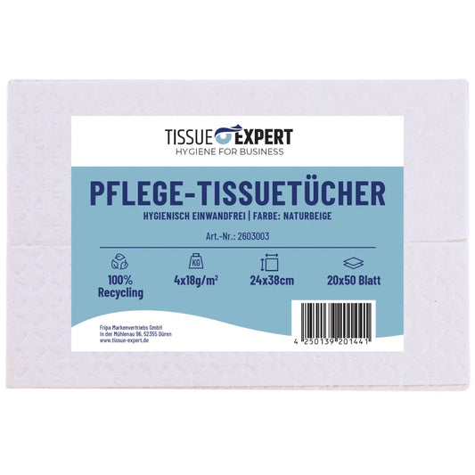 Pflege-Tissuetücher Natur