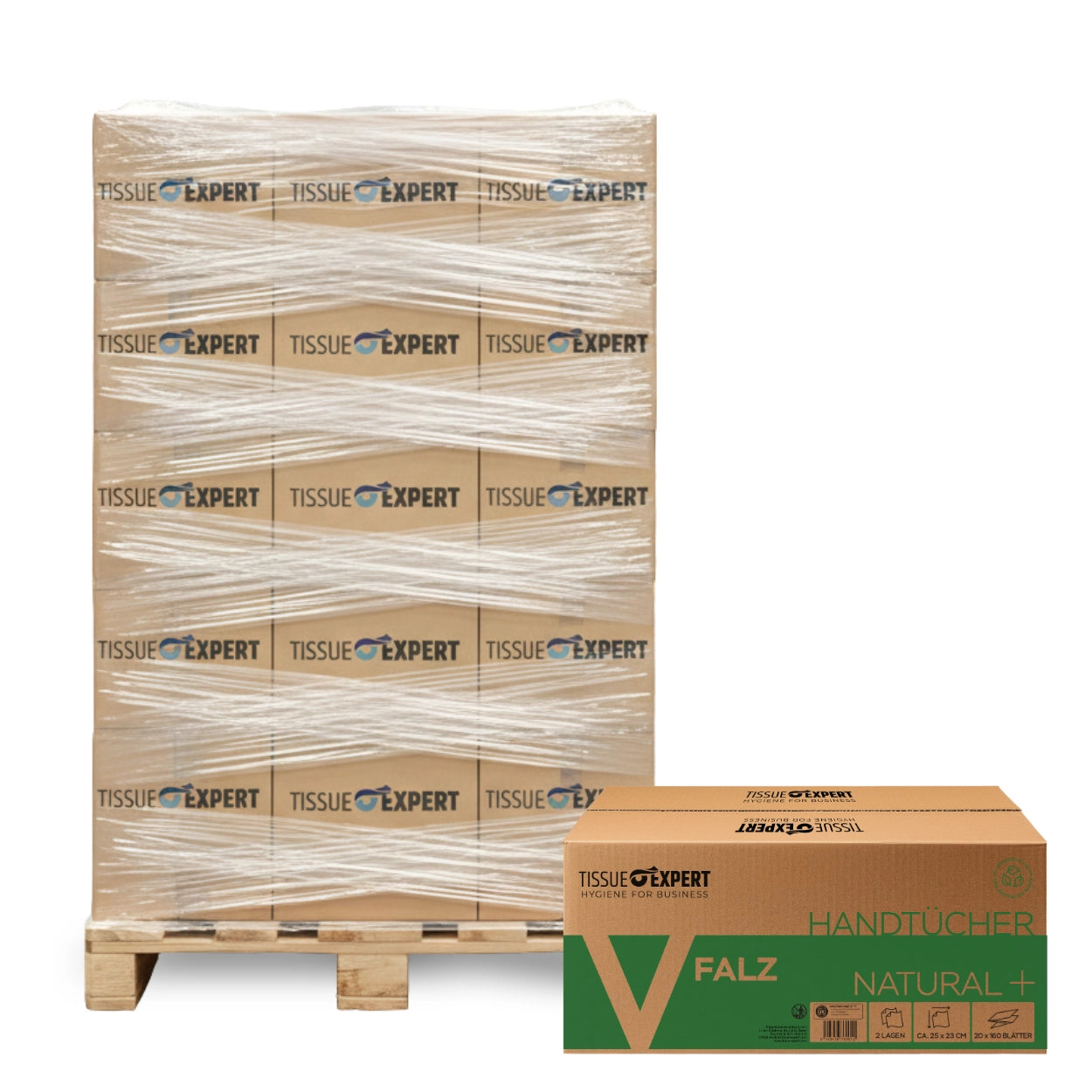 Tissue Expert Handtücher Recycling 2-lagig V-Falz