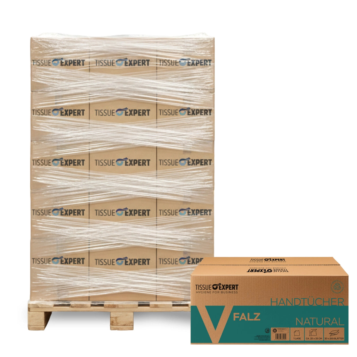 Tissue Expert Handtücher Recycling 1-lagig V-Falz