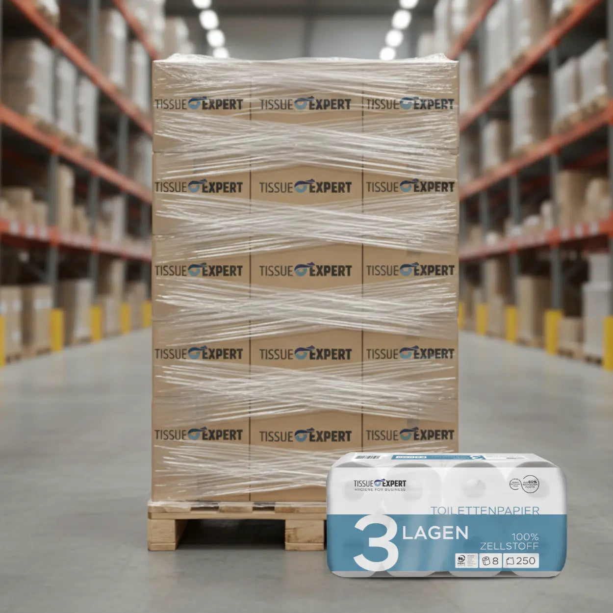 Tissue Expert Toilettenpapier 3-lagig