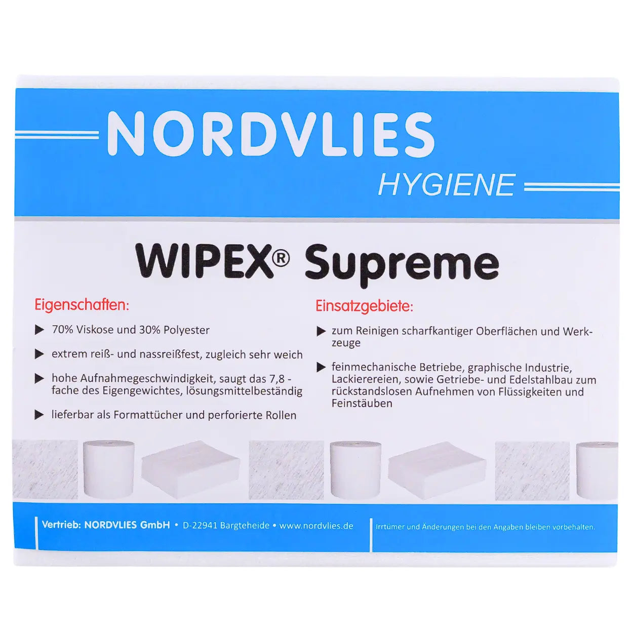 WIPEX Supreme Wischtücher weiß