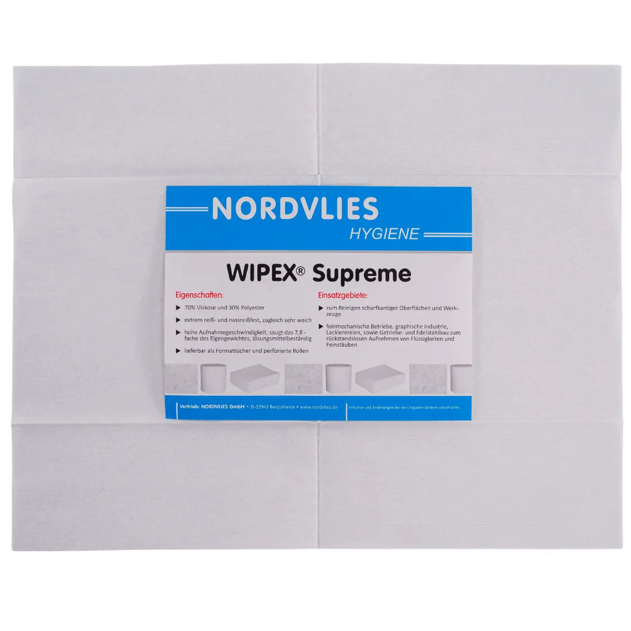 Supremetücher mit Etikett