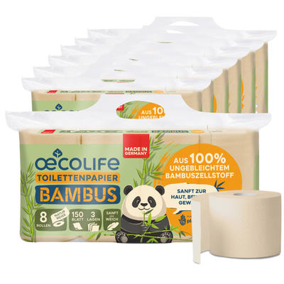 oecolife Toilettenpapier Bambus 3-lagig