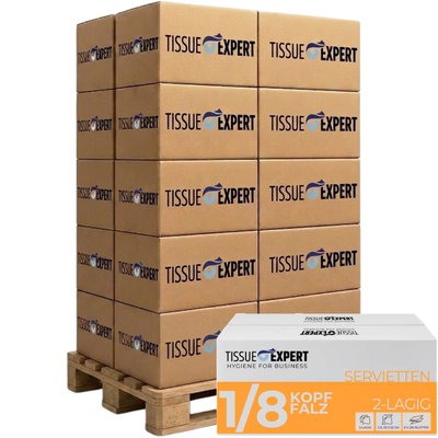 Palette Tissue Expert Servietten 2-lagig 1/8-Kopffalz