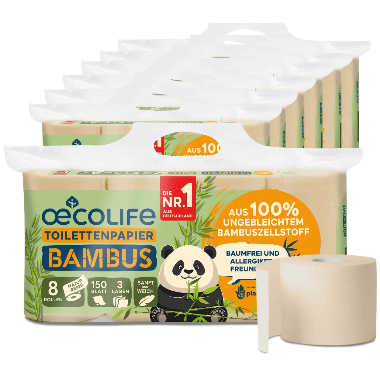 oecolife Toilettenpapier Bambus