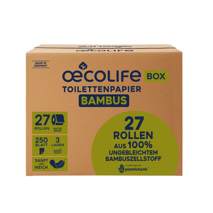 oecolife Toilettenpapier Box Bambus