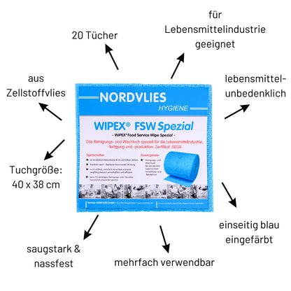WIPEX FSW Spezial Wischtücher blau