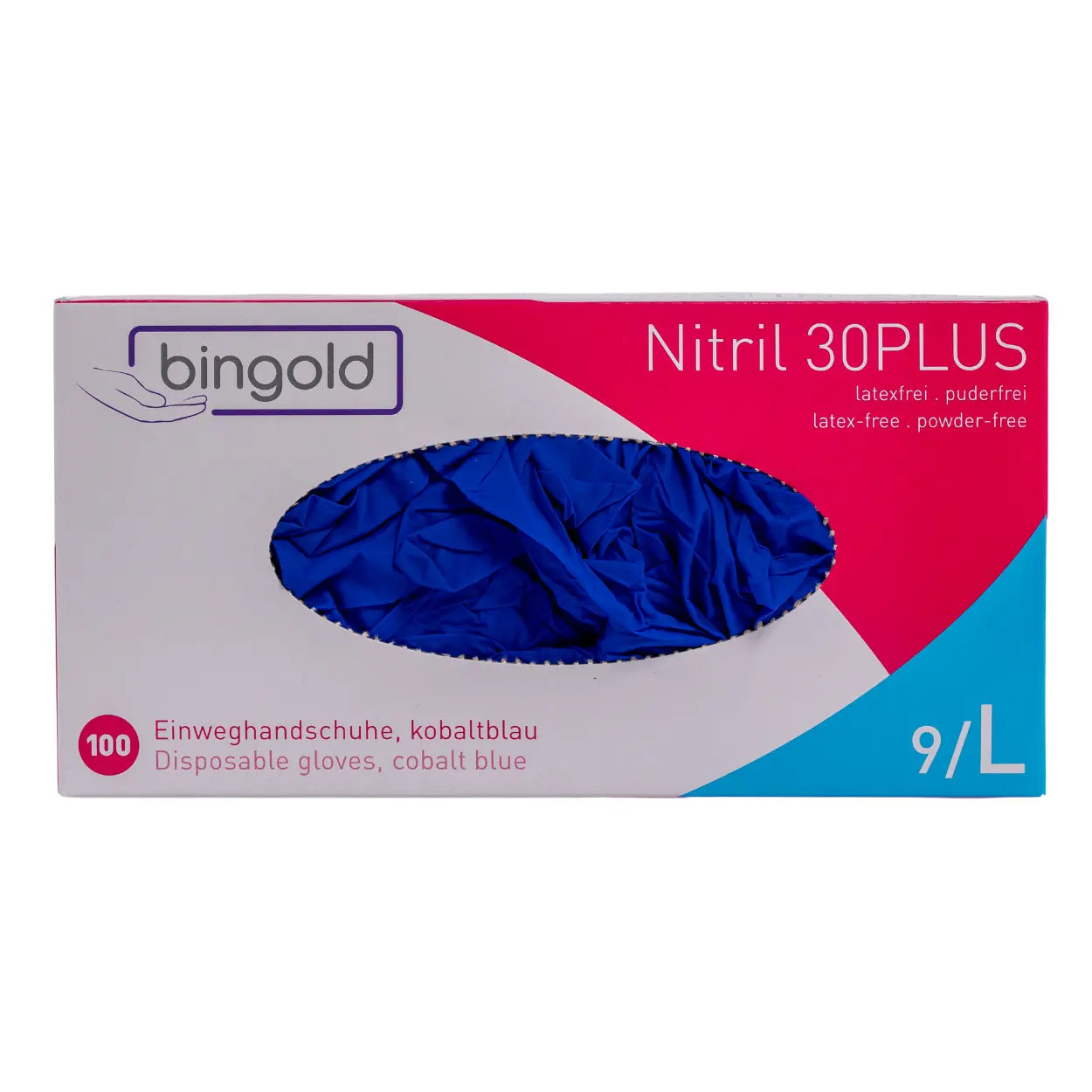 bingold latex handschuhe Einweghandschuhe Größe L blau