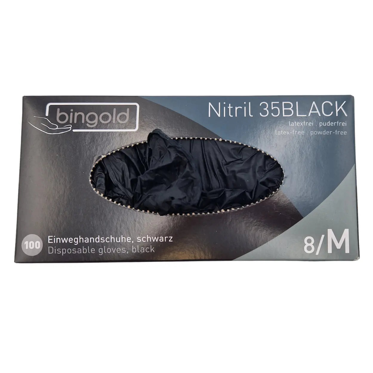 Einweghandschuhe Größe M, schwarz
