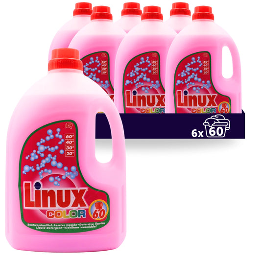 Linux Colorwaschmittel 6x3 Liter Flasche