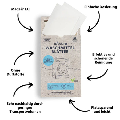 Waschmittel Blätter ohne Duft