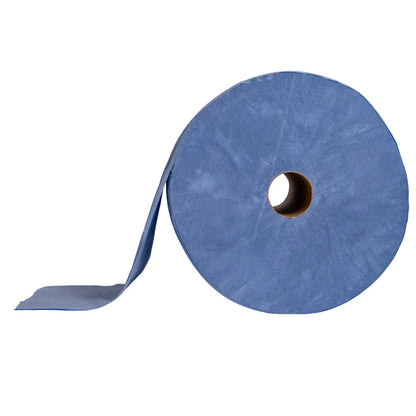 Putztuchrolle blau seitlich