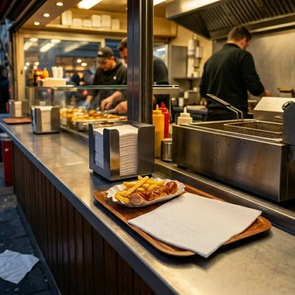 Basic Prägeservietten Karton