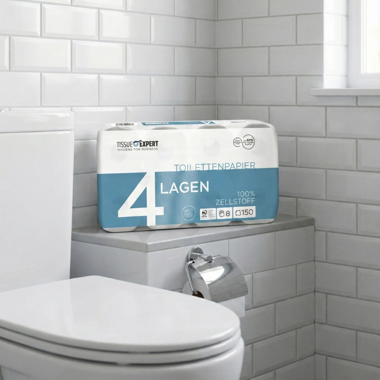 Tissue Expert Toilettenpapier Zellstoff 4 Lagen