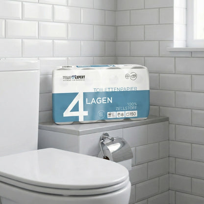 Tissue Expert Toilettenpapier Zellstoff 4 Lagen