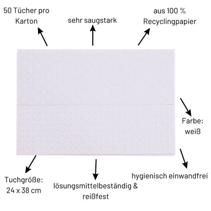 Pflege-Tissuetücher Natur