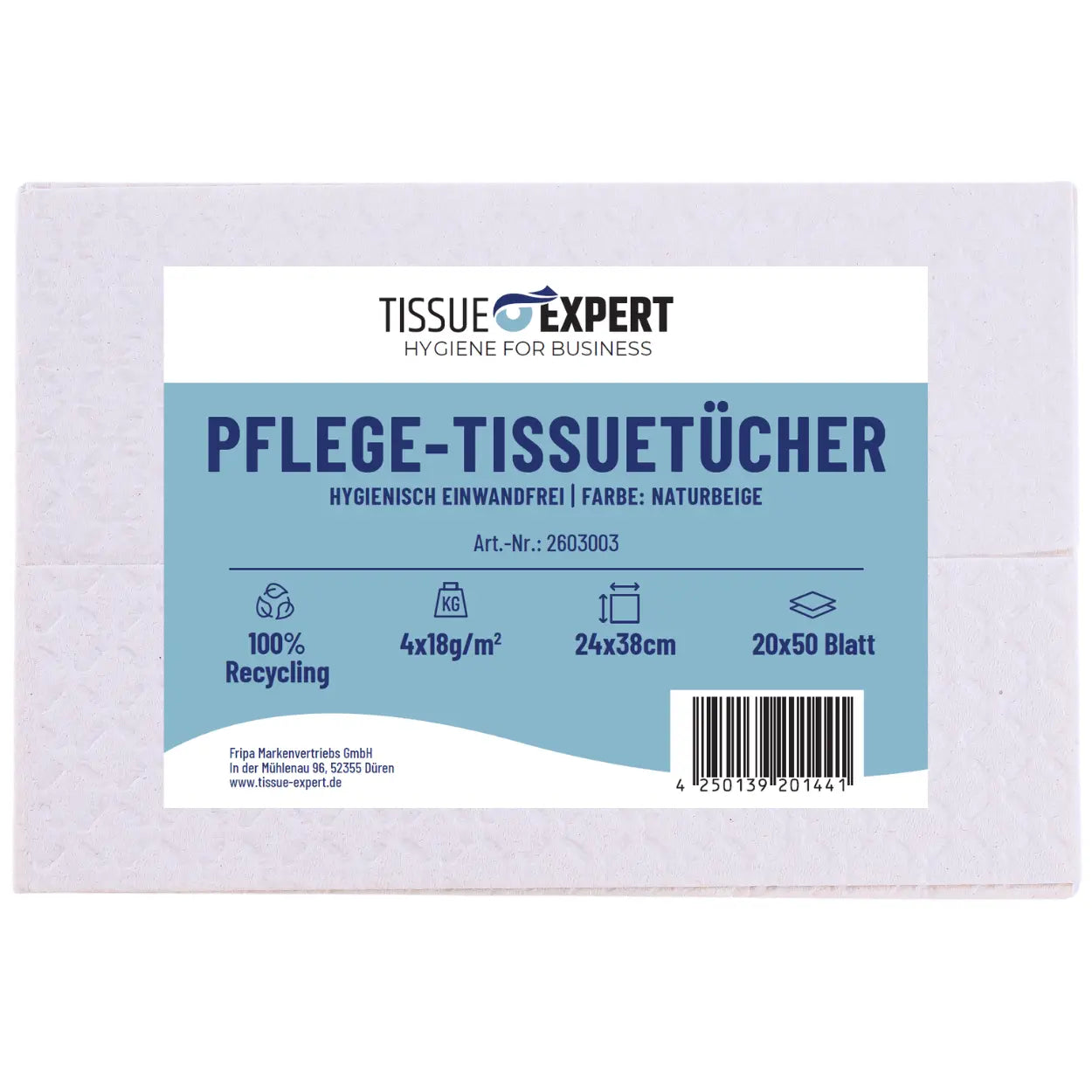 Pflege-Tissuetücher Natur