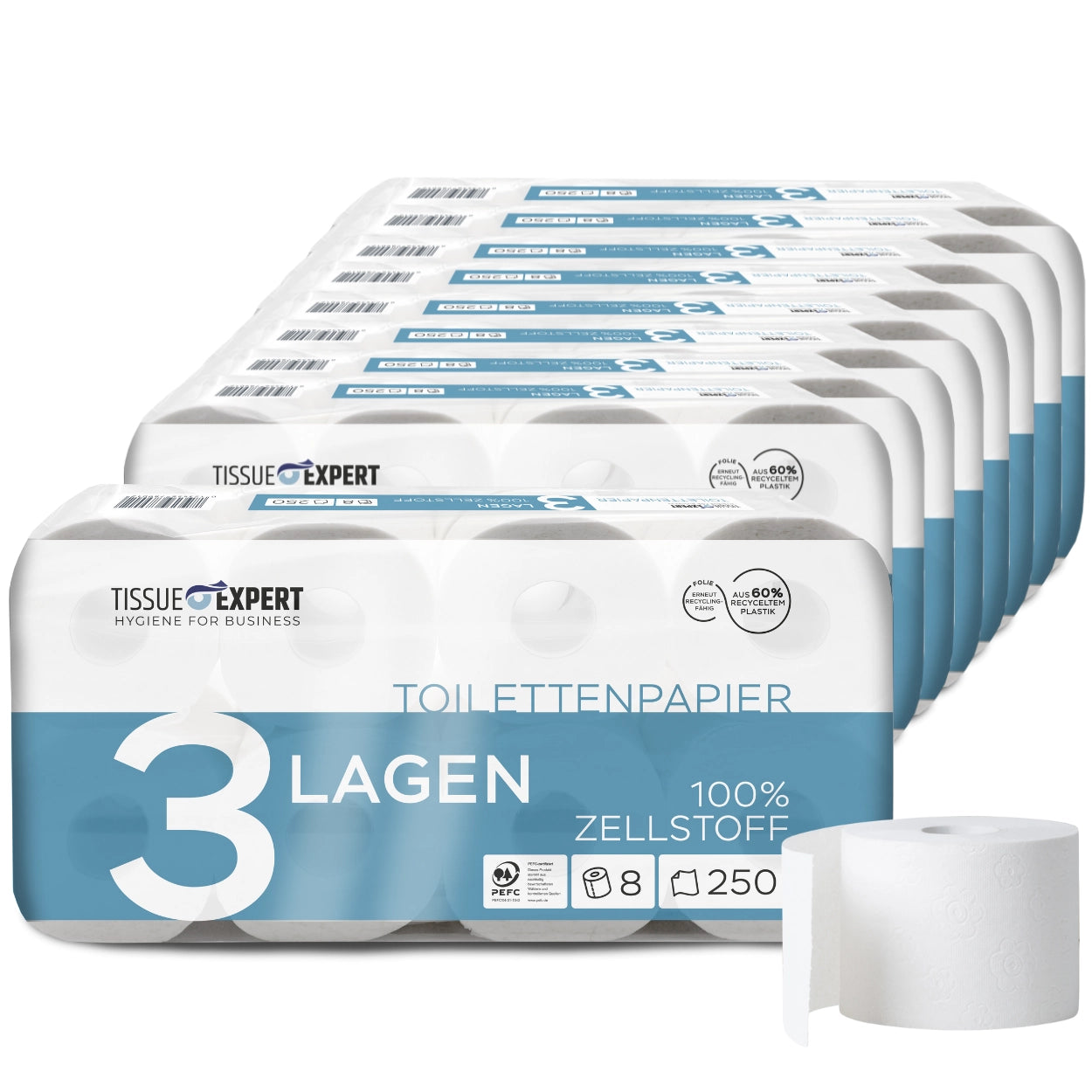 Tissue Expert Toilettenpapier Zellstoff 3 Lagen