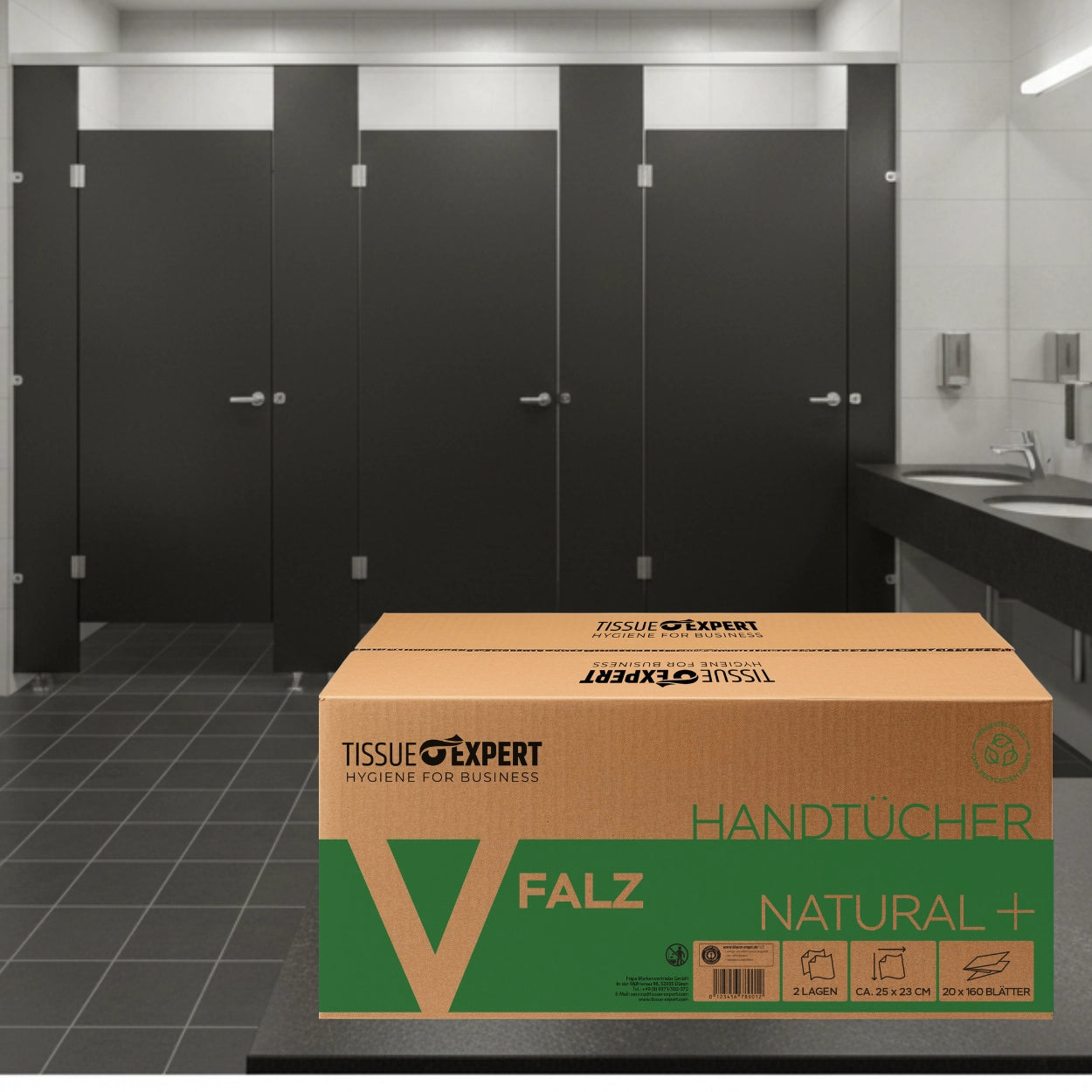 Tissue Expert Handtücher Recycling 2-lagig V-Falz