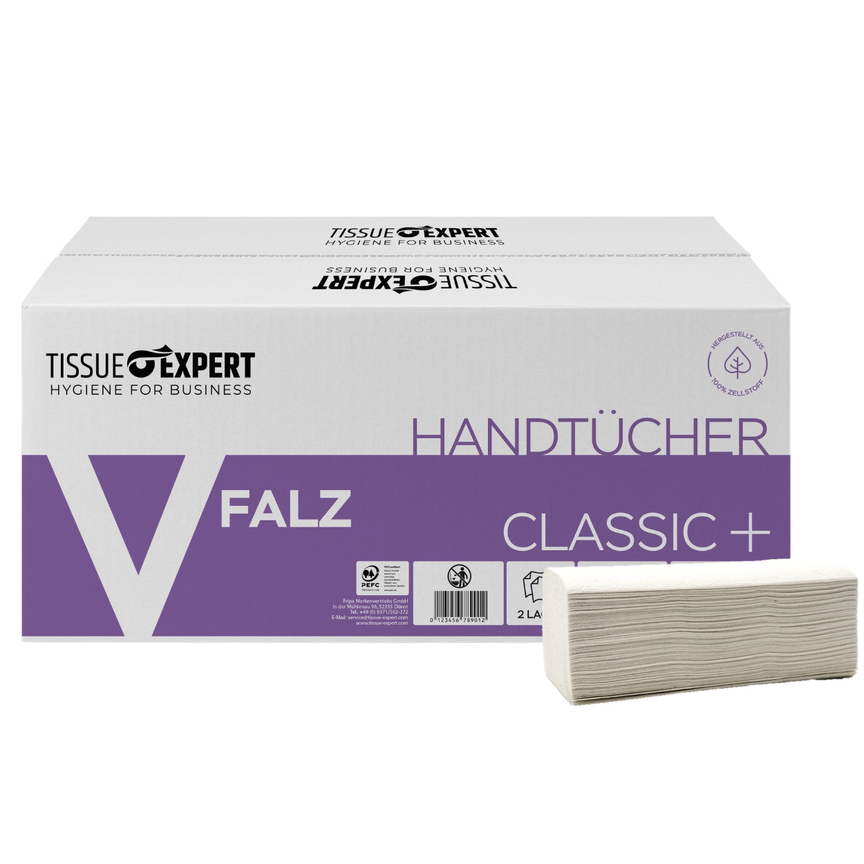 Tissue Expert Handtücher 2-lagig V-Falz