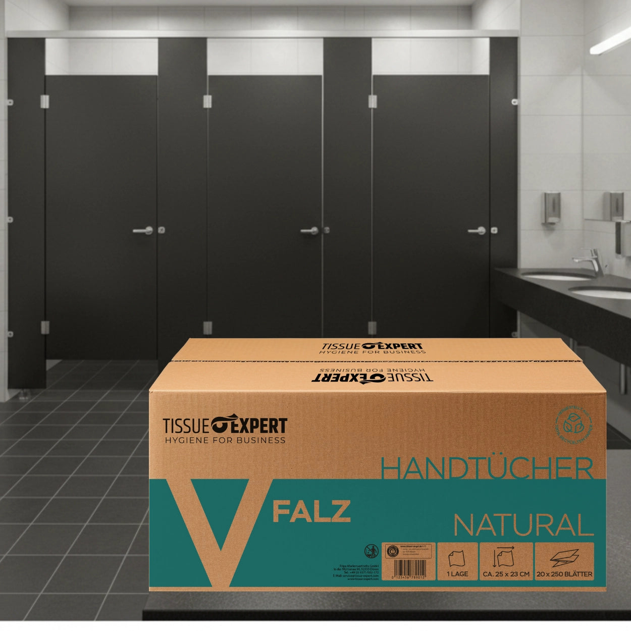 Tissue Expert Handtücher Recycling 1-lagig V-Falz