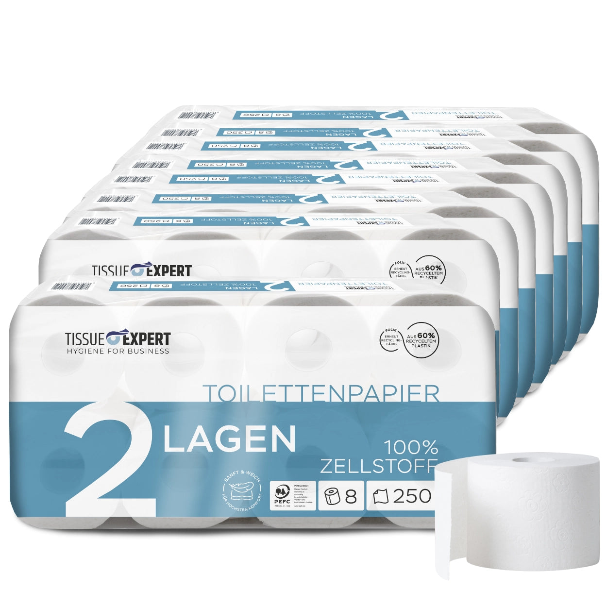 Tissue Expert Toilettenpapier Zellstoff 2 Lagen