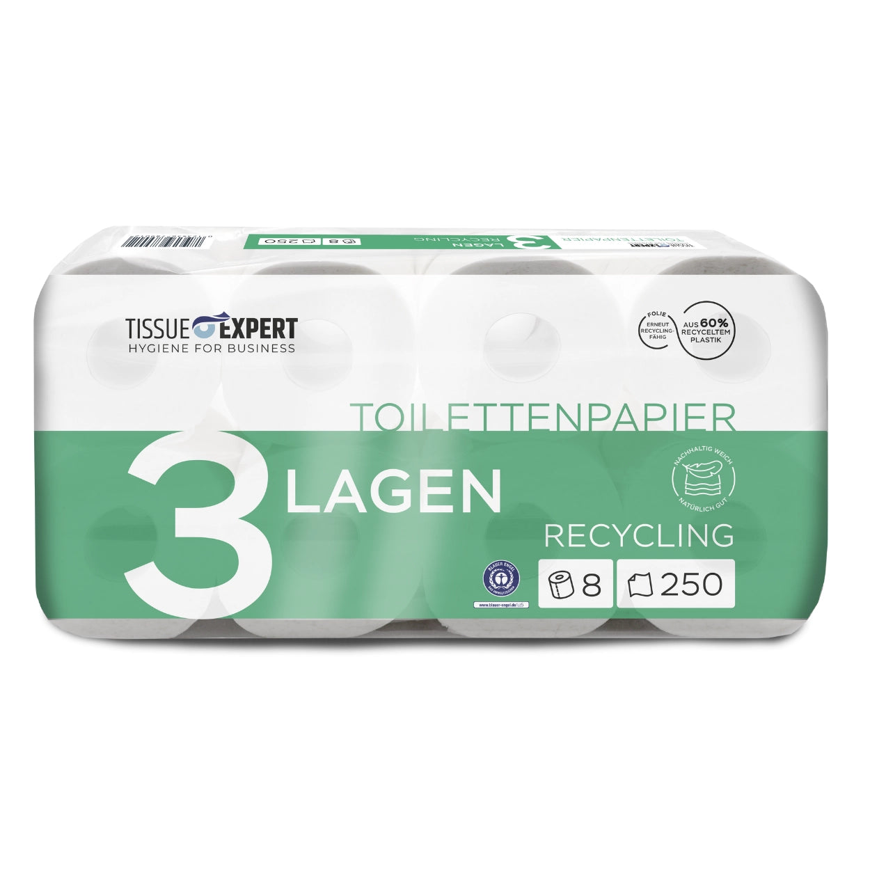 Tissue Expert Toilettenpapier Recycling 3-lagig