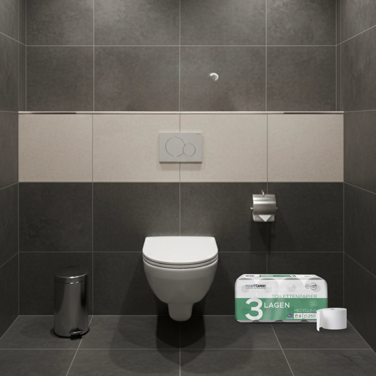 Tissue Expert Toilettenpapier Recycling 3-lagig