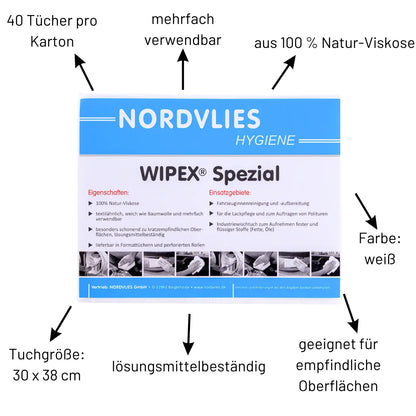 WIPEX Spezial Wisch- und Poliertücher weiß