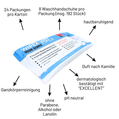 WIPEX Wet Wash Gloves