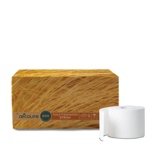 oecolife Toilettenpapier Box Stroh (Palette)